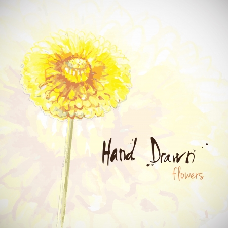 Vector illustration of flowersの写真素材
