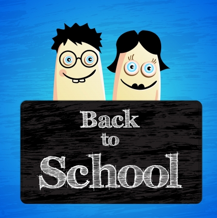 illustration with Back to school themeのイラスト素材