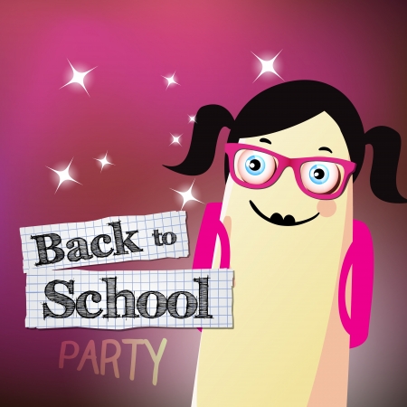 illustration with Back to school themeのイラスト素材