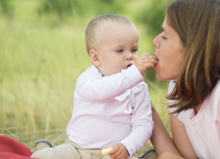 mother and sonの写真素材