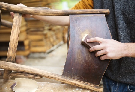 Chair renovationの写真素材