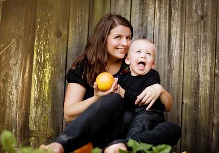 Mother and sonの写真素材