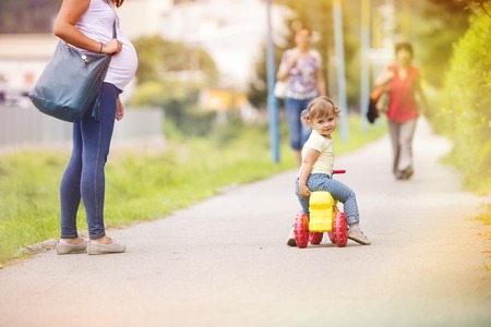 Young familyの写真素材