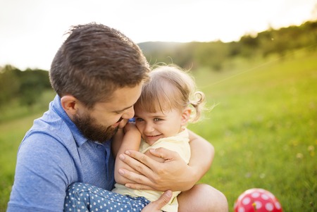 Family in natureの写真素材