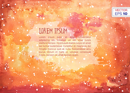 Abstract hand drawn watercolor background. Vector illustration.のイラスト素材