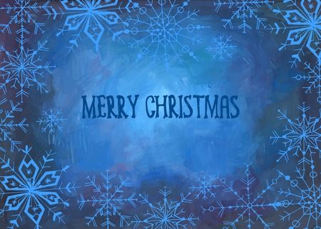 Hand drawn watercolor christmas card. Vector illustration.のイラスト素材