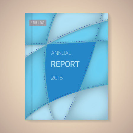 Cover Annual Report numbers 2015,  vector illustrationのイラスト素材