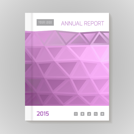 Cover Annual Report numbers 2015,  vector illustrationのイラスト素材