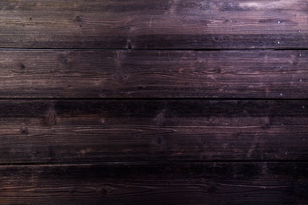 Old dark wooden board background, plank with texture, empty copy space