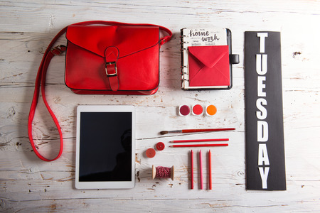 Back to school compositionの写真素材