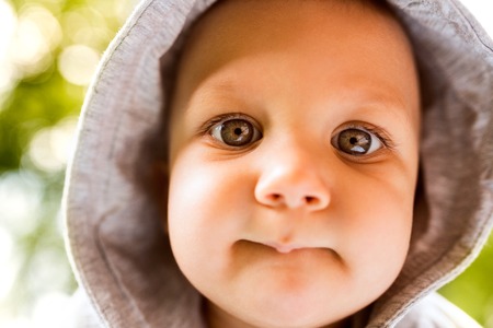 Portrait of a baby boy.の写真素材