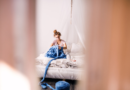 Small business of a young woman.の写真素材