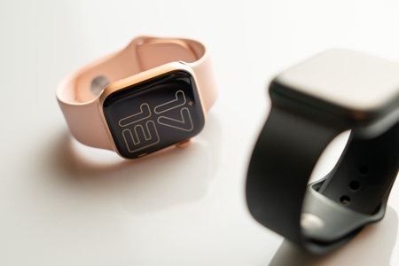 NOVA BANA, SLOVAKIA - NOV 17, 2019: New Apple Watch Series 5のeditorial素材