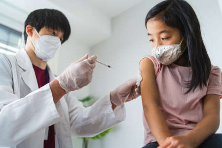 Vaccination of small child,  concept.の写真素材