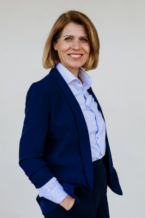 Portrait of beautiful business woman.の写真素材