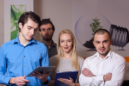 Group portrait of young entrepreneur teamの写真素材