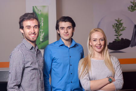 Group portrait of young entrepreneur teamの写真素材