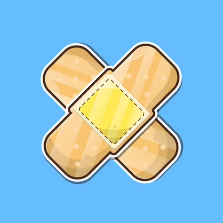 Wound plaster vector illustration Premium Vectorのイラスト素材