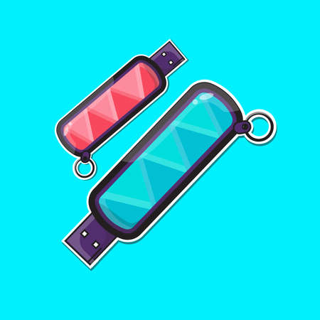 Usb flash drive vector illustrationsのイラスト素材