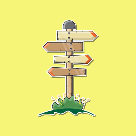 Sign board Vector Illustrationsのイラスト素材