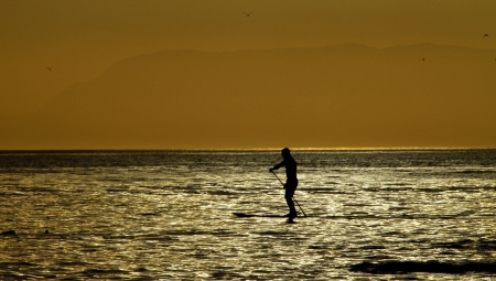 Sunset Paddler