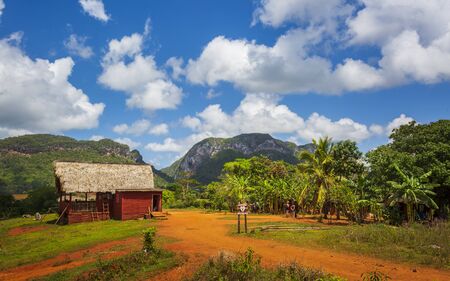 Vinales, Cuba - March 26 2019: Vinales National Park, UNESCO, Pinar del Rio Province, Cuba, West Indies, Caribbean, Central Americaのeditorial素材