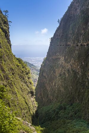 Windows of the Guimar (thousand windows hike) at Tenerife, Canary Islands, Spain, Europe,の写真素材