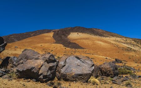 View of El Teide volcano national park in Tenerife, Canary Islands, Spain, Europeの写真素材
