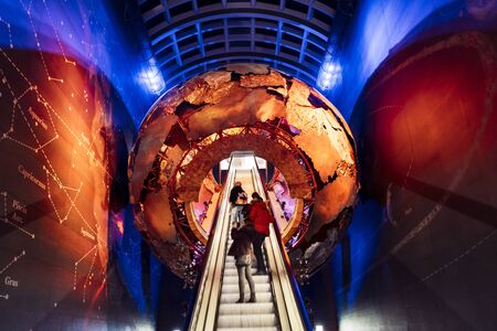 London, United Kingdon - Deceber 2 2018: Visions of Earth, Natural History Museum, South Kensington, London, England, United Kingdom Europeのeditorial素材