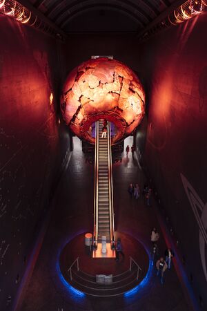 London, United Kingdon - Deceber 2 2018: Visions of Earth, Natural History Museum, South Kensington, London, England, United Kingdom Europeのeditorial素材