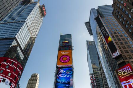 New York, USA - May 19 2015: Times Square, Broadway, Theatre District, Manhattan, New York, United States of America North Americaのeditorial素材