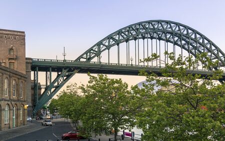 Newcastle, England - June 27 2018: Tyne Bridge, Newcastle England United Kingdom Europeのeditorial素材