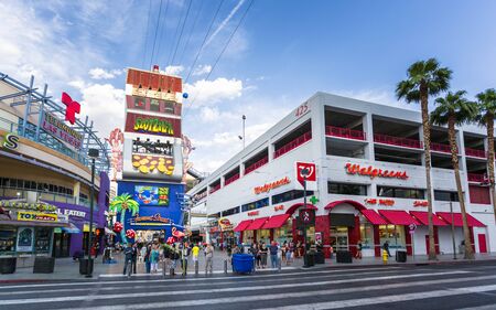 Las Vegas, USA - May 21 2018: Fremont Street Experience, Downtown Las Vegas, Nevada, USA North Americaのeditorial素材
