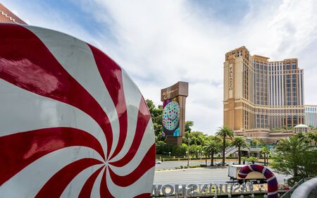 Las Vegas, USA - May 22 2018: The Palazzo, The Strip, Las Vegas Boulevard, Las Vegas, Nevada, USA North Americaのeditorial素材