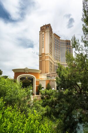 Las Vegas, USA - May 22 2018: The Palazzo, The Strip, Las Vegas Boulevard, Las Vegas, Nevada, USA North Americaのeditorial素材