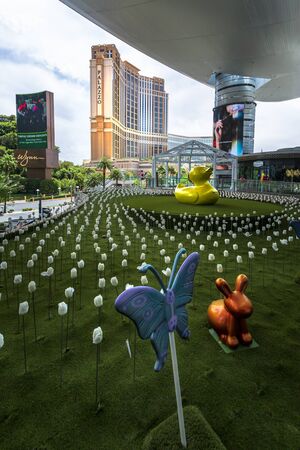 Las Vegas, USA - May 22 2018: The Palazzo, The Strip, Las Vegas Boulevard, Las Vegas, Nevada, USA North Americaのeditorial素材