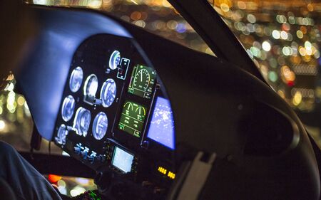 The  helicopter dashboard, Las Vegas Boulevard, Las Vegas, Nevada, USA, North Americaの写真素材