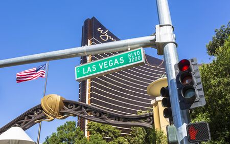 Las Vegas, USA - May 24 2018: Wynn, The Strip, Las Vegas Boulevard, Las Vegas, Nevada, United States of America, North Americaのeditorial素材