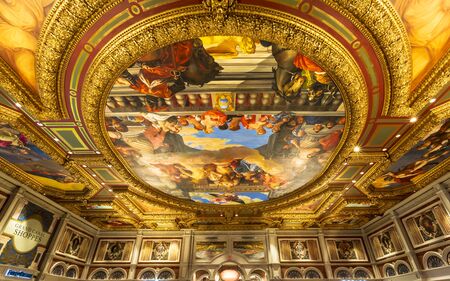 Las Vegas, USA - May 24 2018: Inside The Venetian Hotel and Casino, The Strip, Las Vegas Boulevard, Las Vegas, Nevada, United States of America, North Americaのeditorial素材