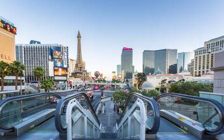 Las Vegas, USA - May 24 2018: The Strip, Las Vegas Boulevard, Las Vegas, Nevada, United States of America, North Americaのeditorial素材