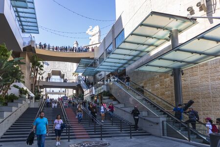 Hollywood, USA - May 28 2018: Hollywood Highland shopping mall, Hollywood Boulevard, Hollywood, Los Angeles, California, United States of America, North Americaのeditorial素材