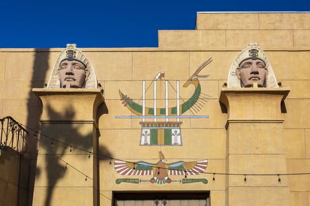 Hollywood, USA - May 28 2018: The Egyptian Theatre Hollywood, Hollywood Boulevard, Hollywood, Los Angeles, California, United States of America, North Americaのeditorial素材