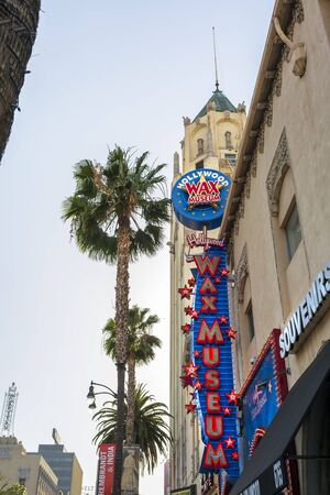 Hollywood, USA - May 28 2018: Wax Museum on Hollywood Boulevard, Hollywood, Los Angeles, California, United States of America, North Americaのeditorial素材