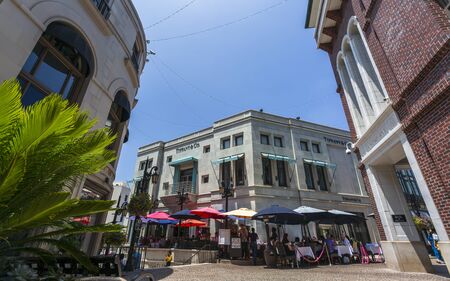 Beverly Hills, USA - May 28 2018: Rodeo Drive, Beverly Hills, Los Angeles, California, United States of America, North Americaのeditorial素材