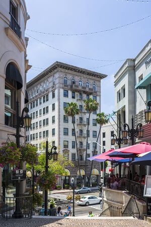 Beverly Hills, USA - May 28 2018: Rodeo Drive, Beverly Hills, Los Angeles, California, United States of America, North Americaのeditorial素材