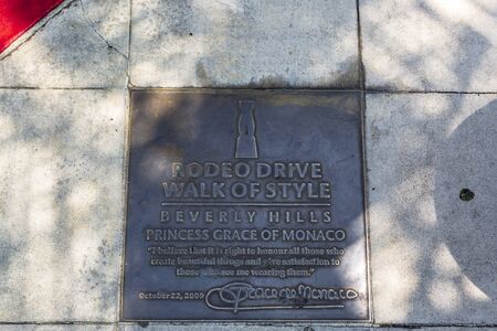 Beverly Hills, USA - May 28 2018: Rodeo Drive, Beverly Hills, Los Angeles, California, United States of America, North Americaのeditorial素材