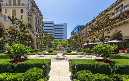 Beverly Hills, USA - May 28 2018: Beverly Canon Gardens, Beverly Hills, Los Angeles, California, United States of America, North Americaのeditorial素材