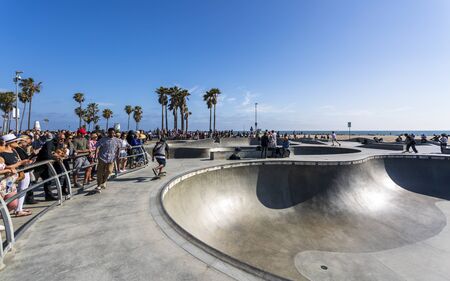Venice Beach, USA - May 28 2018: Venice Beach, Los Angeles, California, United States of America, North Americaのeditorial素材