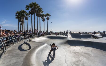 Venice Beach, USA - May 28 2018: Venice Beach, Los Angeles, California, United States of America, North Americaのeditorial素材