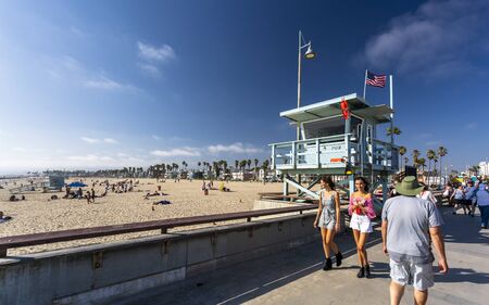 Venice Beach, USA - May 28 2018: Venice Beach, Los Angeles, California, United States of America, North Americaのeditorial素材